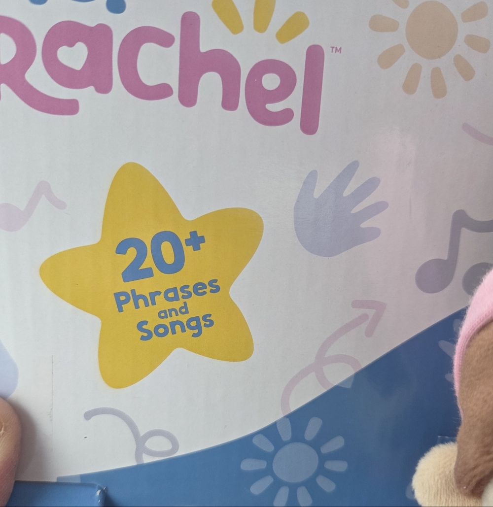 Rachel Singing Doll with Pink Shirt and Blue Overalls - Picture 3 of 4